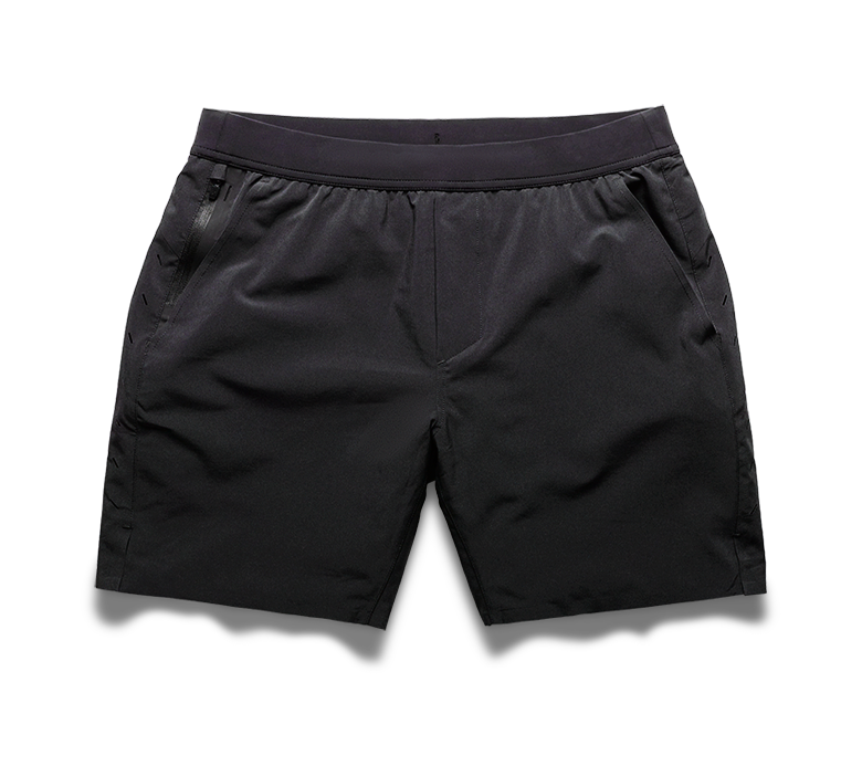 Grey - Men's Sport Shorts With Compression Liner - Textured Solid