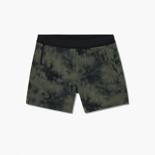 Interval Short (Liner) - OD Green Tie Dye/5-inch