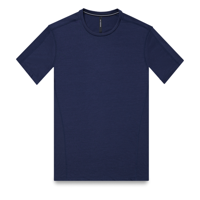 Merino Tech Shirt - Navy/Short Sleeve