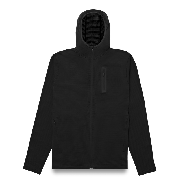 Over Zip Hoodie - Black/Full Zip Hoodie