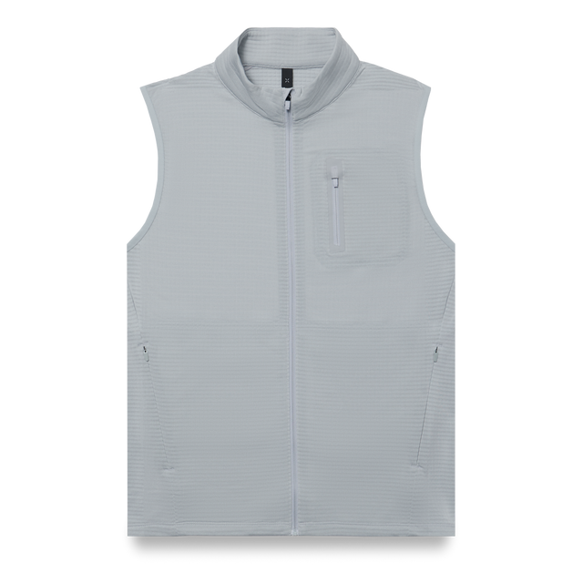 Over Zip Vest - Light Grey/Vest