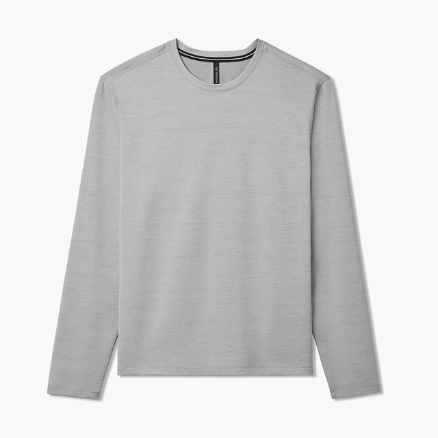 Interval Long Sleeve Shirt - Medium Grey - Medium Grey/Short Sleeve
